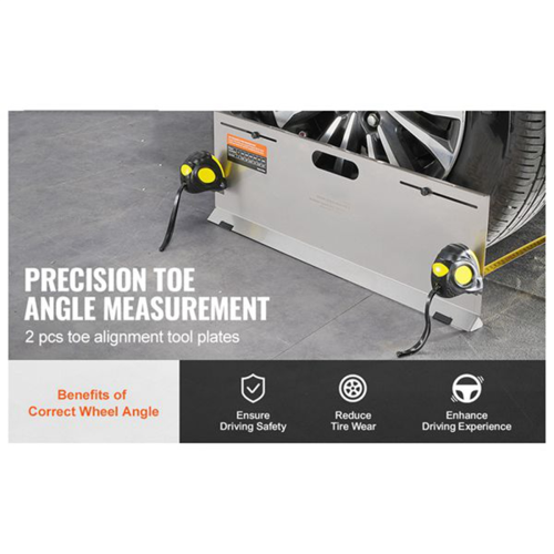 Wheel Alignment Tool Alignment Tool Toe Plates with 2 Measuring Tapes 1