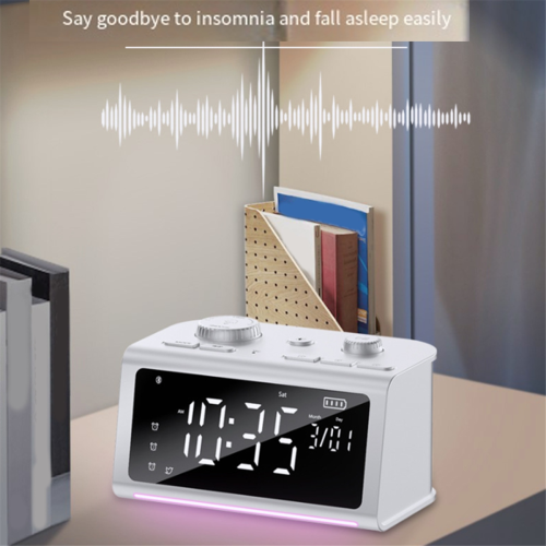 Despertador Bluetooth com instrumento de sono de ruído branco preto 2
