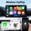 Com fio para Wireless CarPlay Android Auto 5 GHz WiFi5 3