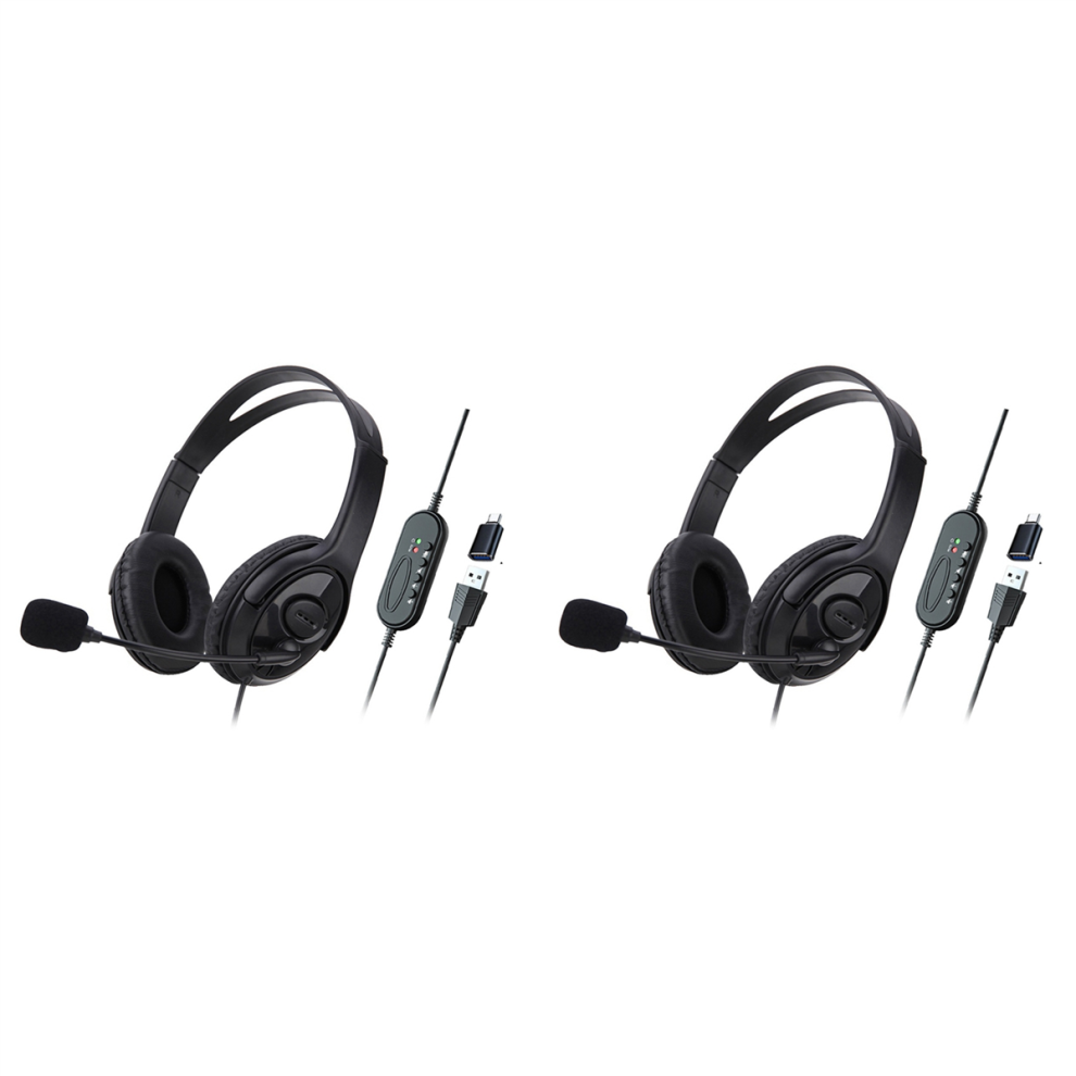Wired Usb Headset Computer Teaching Telephone Headset 4712849790986