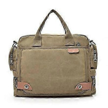 (Khaki) Men Crossbody Bags Male Canvas Shoulder Bags Boy Messenger Bags for Travel