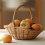 Wicker Basket with Handle, Wicker Shopping Basket, small 3