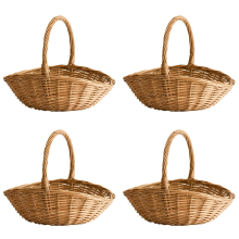 Wicker Basket with Handle, Wicker Shopping Basket, small