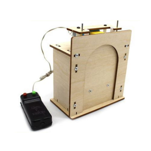 Kit de porta elétrica para garagem de madeira com porta elevatória, modelo caseiro 1