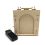 Kit de porta elétrica para garagem de madeira com porta elevatória, modelo caseiro 1