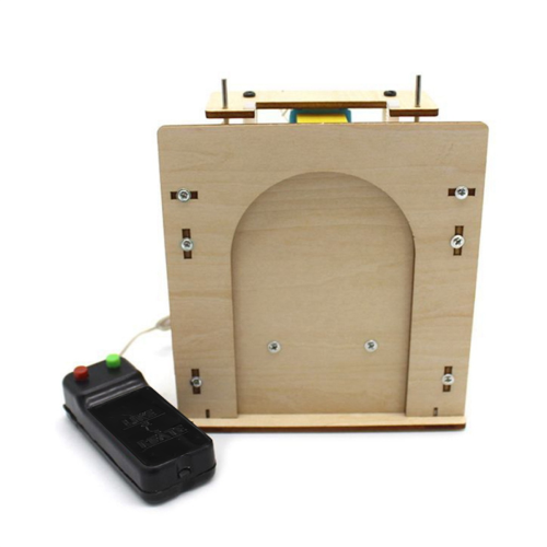 Kit de porta elétrica para garagem de madeira com porta elevatória, modelo caseiro