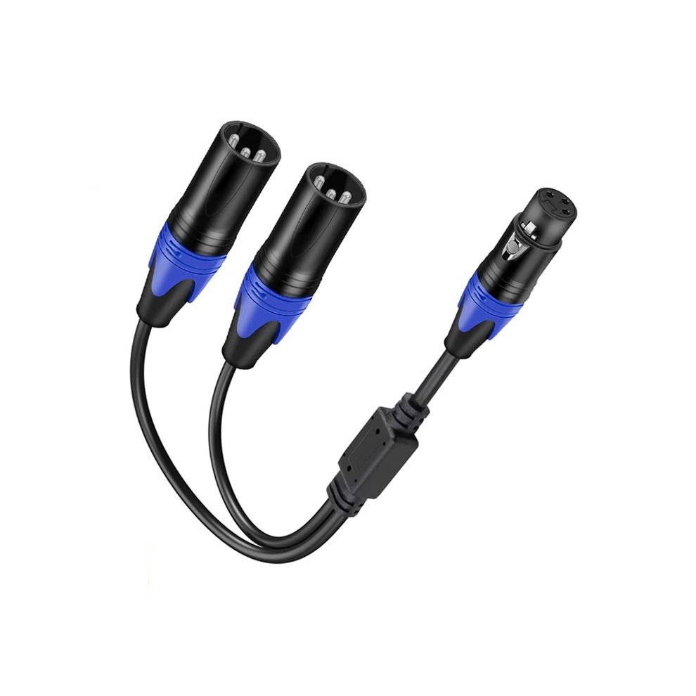 Xlr Splitter Cable, 1 Xlr Female To 2 Xlr Male Y Cable Adaptor 1Pack 4712849783100