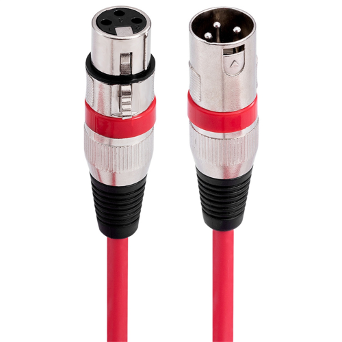 Cabo XLR 3 pinos XLR macho/fêmea painel verde 1