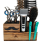 Wood Hairdressing Tool Box Hair Salon Scissors Rack Storage Container 5