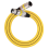 Cabo XLR 3 pinos XLR macho/fêmea painel amarelo 1