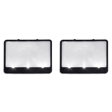 Candy AS-SEEN-ON-TV Book Magnifier and Light to See Pages 3X Black