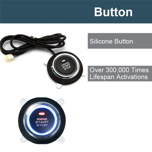 Car Alarm One Button Start/Stop System Kit Remote Engine Door Lock 2