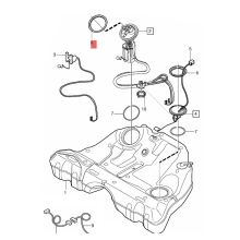 Porca de retenção do anel de trava do tanque de carro 8649739 para S60 S80 V70