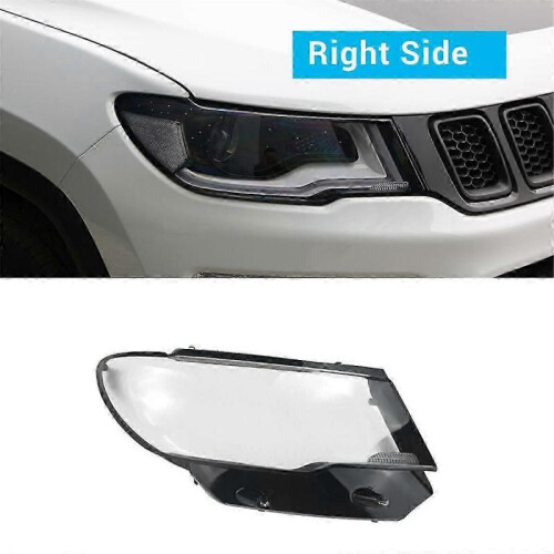 (Right) Jeep Compass 20 Car Headlight Lens Cover Front Light Shell 1