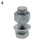 (4) Multifunctional Metal Screw Shape Secret Stash Pill Box Safe Storage Container 1