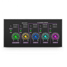 Mini 4-Channel Ultra Low Noise Stereo Mixer for Microphone & Guitar - MH400 (EU-Plug)