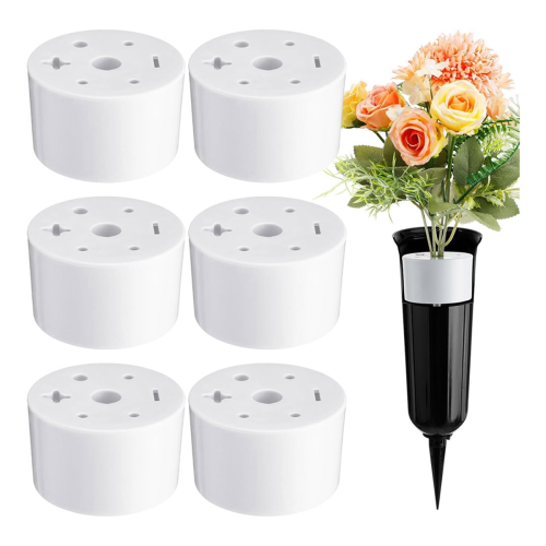 Vaso de plástico para cemitério, suporte para flores de cemitério 1