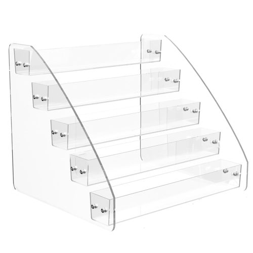 CD Holder 5 Tier, Clear CD Organizers, CD Display Rack Holds Up to 30
