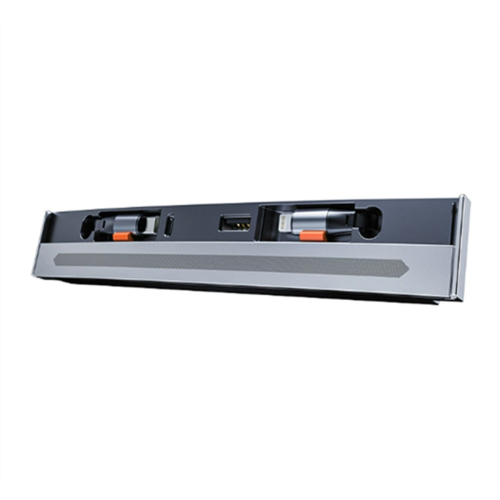Console Central 84W Dock retrátil Hub USB Carregador rápido com luz