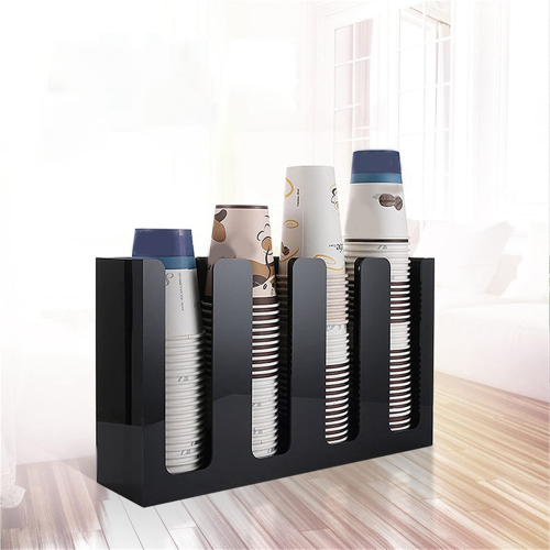 Coffee Cup and Lid Organizer Disposable Paper Cup Holder Dispenser 2