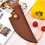Cowhide Knife Sheath With Belt Ring Portable Knife Sheath 2