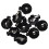 CR2016 2025 2032 Coin Cell Button Battery Holder Socket Black 10 Pcs 2