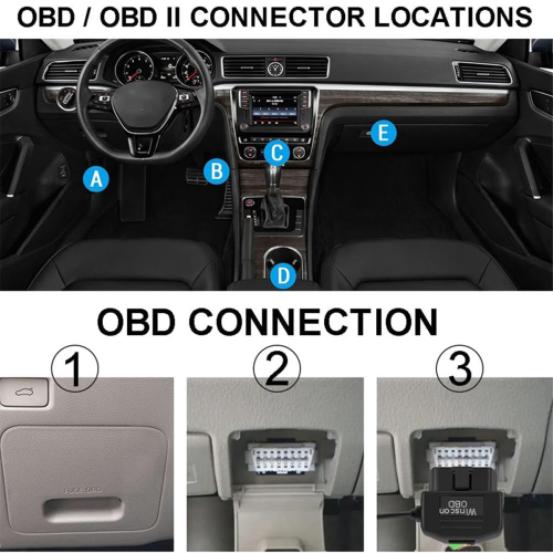 Dashcam OBD-Hardwire-Kit mit OBD-Stromkabel von 12–24 V auf 5 V/3 A 1