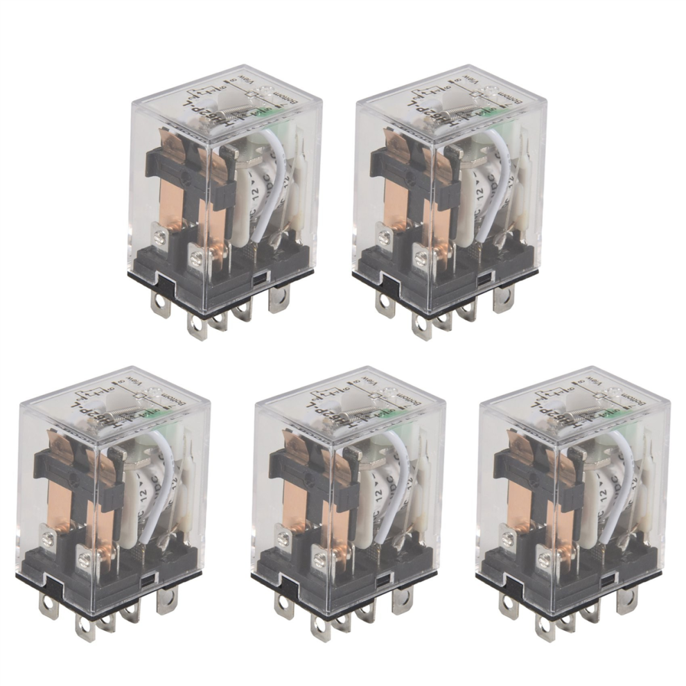 Dc 12V Coil 10A 240Vac 28Vdc Dpdt Electromagnetic Relay Jqx-13F2z 4714171568295