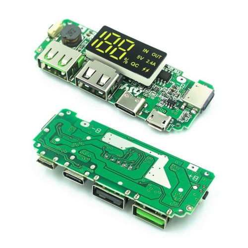 Lade-Modul mit digitaler Anzeige - 5 V, 2,4 A, drei Ladeanschlüsse 1