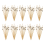 Palitos de dente decorativos em forma de bola de discoteca para aperitivos, espetos de bambu sofisticados 1