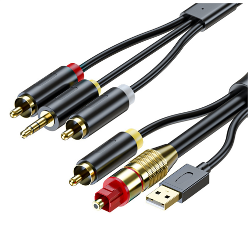 Digital Optical to Analog AUX Audio Cable Adapter, 1.5 Meter 1