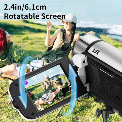 Digital Camera 1080P HD 16x Digital Zoom LED Light Anti-Shake 2