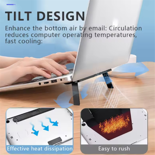 Desk elevated hanging laptop stand 2