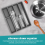 Drawer Kitchen Organizer Silverware Holder Organizer Cutlery Tray 4
