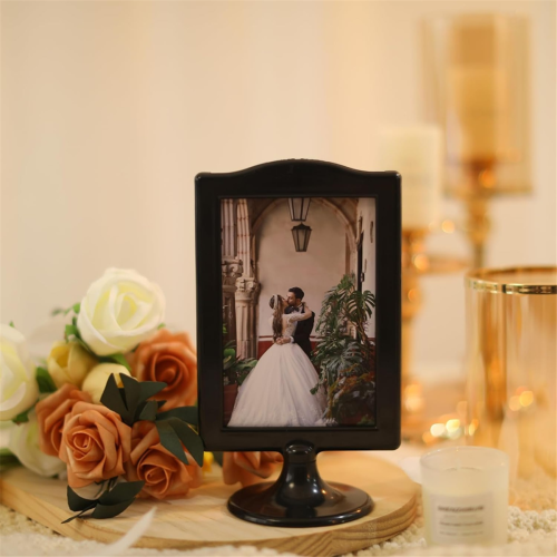 Double Sided Standing Picture Frames 4 x 6 Inch Pedestal Photo Frame 2