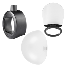 Dome Diffuser Bounce Card Flash Adapter Kit for