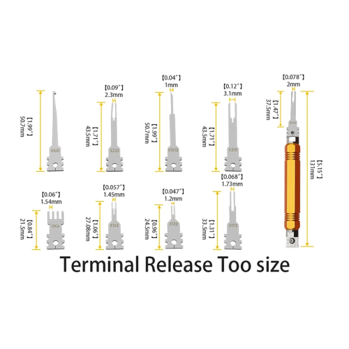 Double Headed Detachable Terminal Pin Extraction Tool 2
