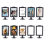 Double Sided Standing Picture Frames 4 x 6 Inch Pedestal Photo Frame 3