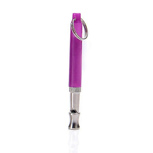 (Purple) Pets Training Supplies Dog Whistle Training With Strap