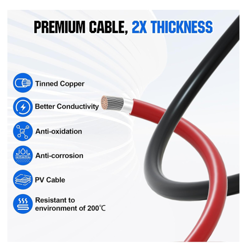 Electric Forklift Charging Plug with 50A 8Awg Connector Line 1