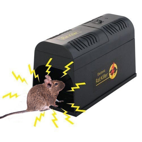Armadilha elétrica para ratos com alta voltagem, plugue preto UE 1
