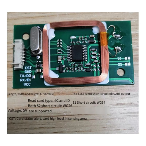 Embedded Mini 5V RFID Card Reader Module 125Khz Double Frequency Uart 2