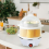 Electric Egg Cooker Boiler Maker Double Layer Egg Maker,EU Plug 2