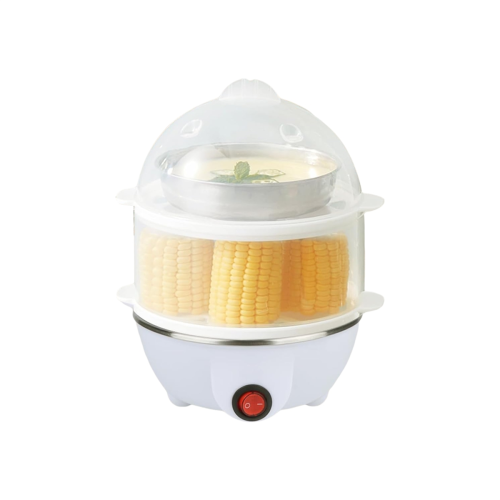Electric Egg Cooker Boiler Maker Double Layer Egg Maker,EU Plug