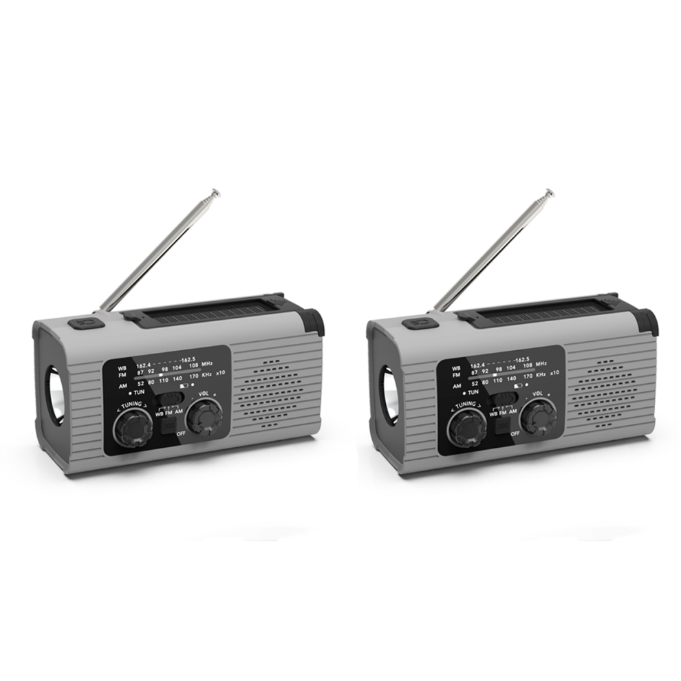 Emergency Weather Radio, Weather Alert Radio, Am/Fm Radio - Gray 4714171574630