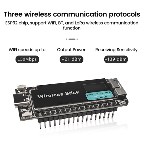 Placa de desenvolvimento Bluetooth ESP32-S3 Wireless Stick V3 863-928 MHz 2