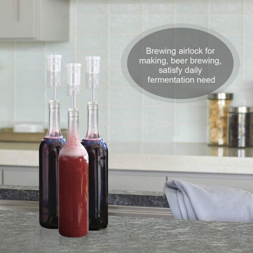 Fermentation Lids Airlock Kit with 6Stopper,Air Locks Fermentation 2