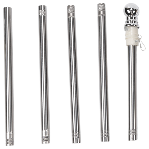 Flagpole, Stainless Steel Flagpole, Anti-Rust (Silver Pole Only) 1