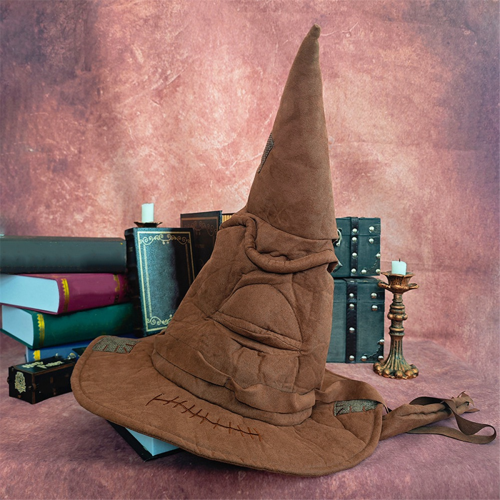 Fashion Witch Wizard Hat Sorting Hat Leather Halloween Party Props 2