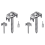 Fence Nails for Softwood, Reusable Wire Fence Staples Screws 1